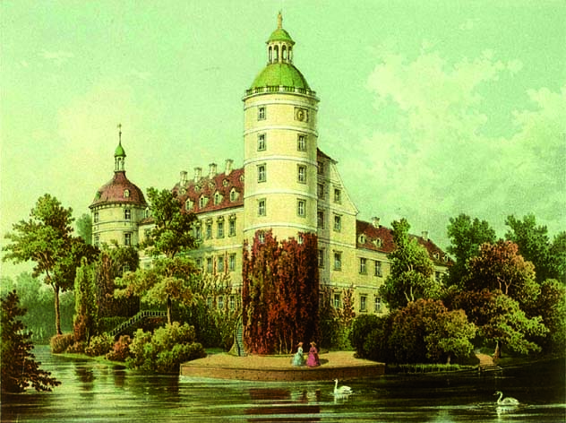 Der Schlossturm im Pückler-Park von Bad Muskau