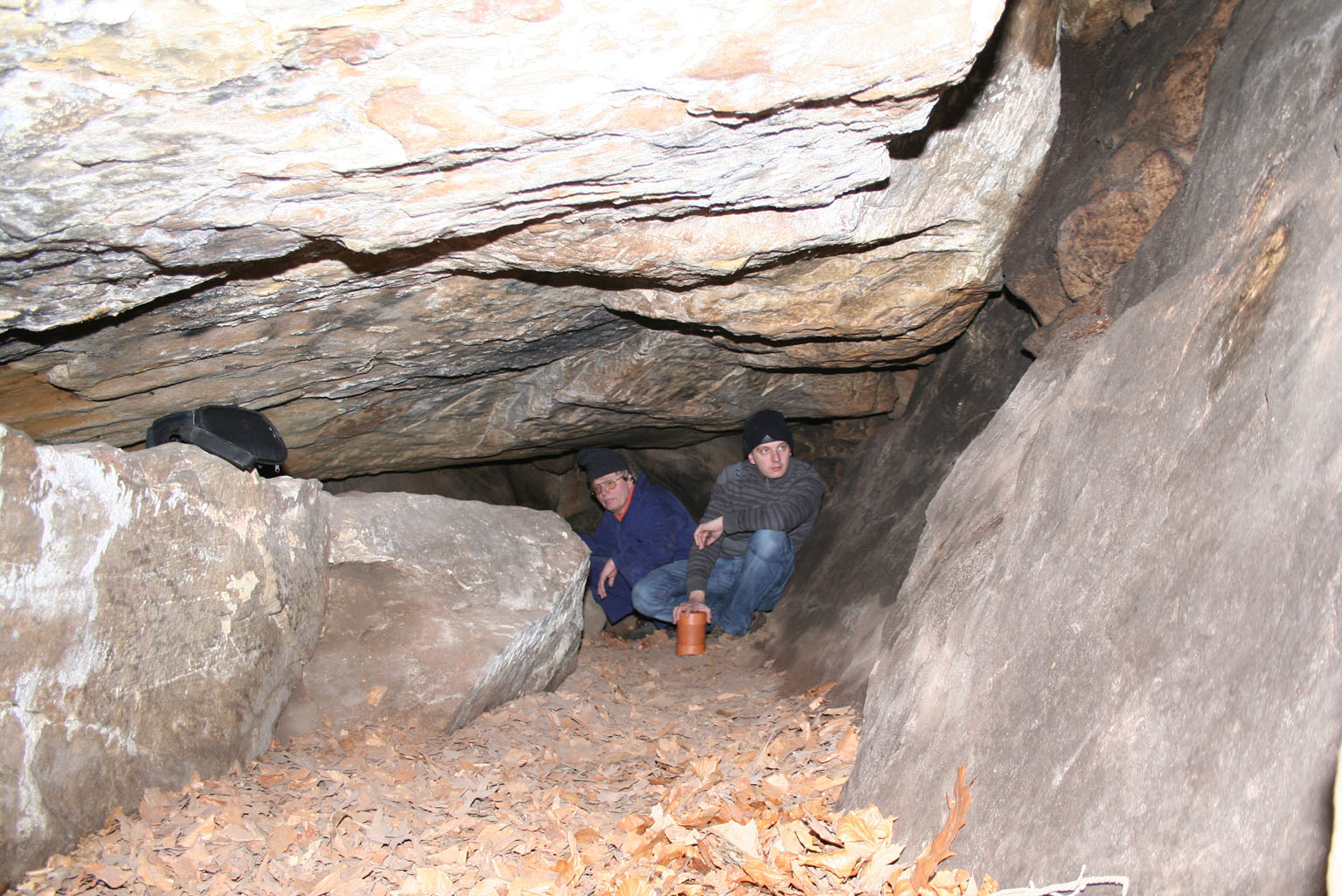 Die Herrmannhöhle unweit der Bastei beim Kurort Rathen